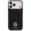 Guess Grained Strass Logo MagSafe iPhone 17 Pro Max tok, fekete
