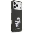 Karl Lagerfeld IML Aquarelle Karl & Choupette & Logo MagSafe Case iPhone 17 Pro tok, fekete