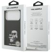 Karl Lagerfeld IML Aquarelle Karl & Choupette & Logo MagSafe Case iPhone 17 Pro tok, fekete