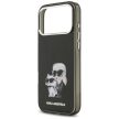 Karl Lagerfeld IML Aquarelle Karl & Choupette & Logo MagSafe iPhone 17 Pro Max tok, fekete