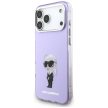 Karl Lagerfeld IML Aquarelle Karl & Choupette & Logo MagSafe Case iPhone 17 Pro Max tok, lila