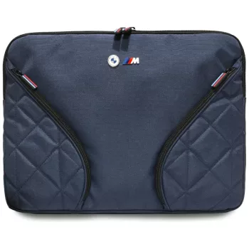   BMW Nylon Pockets & Metal Logo Sleeve 16", laptop táska, sötétkék