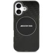 AMG Double Layer tok, átlátszó Smocked MagSafe Case iPhone 17 tok, fekete