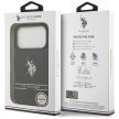 US Polo DH and Bottom Stripe Logo MagSafe Case iPhone 17 Pro tok, fekete