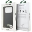 Lacoste Iconic Petit Pique Woven Logo MagSafe Case iPhone 17 Pro tok, sötétkék