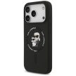 Karl Lagerfeld Silicone Karl&Choupette Ring MagSafe iPhone 17 Pro Max tok, fekete