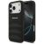 AMG Leather Debossed Lines Logo Case iPhone 17 Pro tok, fekete