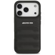 AMG Leather Debossed Lines Logo Case iPhone 17 Pro tok, fekete