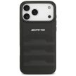AMG Leather Debossed Lines Logo Case iPhone 17 Pro Max tok, fekete