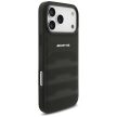 AMG Leather Debossed Lines Logo Case iPhone 17 Pro Max tok, fekete