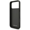 AMG Leather Debossed Lines Logo Case iPhone 17 Pro Max tok, fekete