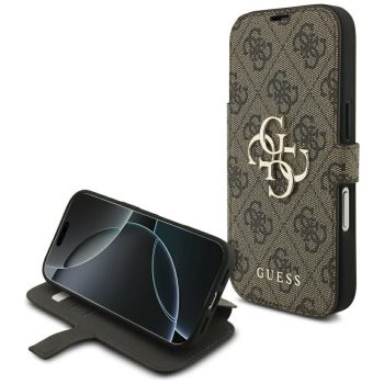 Guess Book 4G Metal Logo iPhone 17 Pro tok, barna