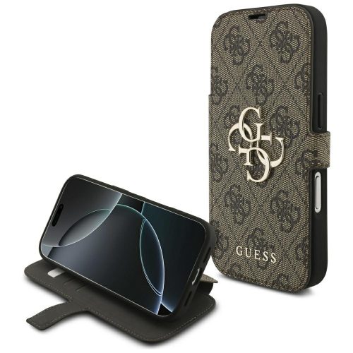 Guess Book 4G Metal Logo iPhone 17 Pro tok, barna