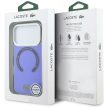 Lacoste Shockproof tok, átlátszó Frosted MagSafe Case iPhone 17 Pro tok, kék