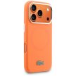 Lacoste HC Silicone Metal Logo MagSafe Case iPhone 17 Pro tok, narancs
