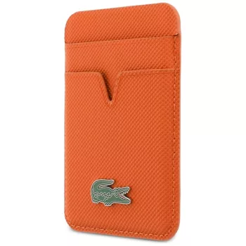 Lacoste Petit Pique, MagSafe kártyatartó, narancssárga