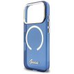 Guess IML Script Metal MagSafe iPhone 17 Pro tok, kék