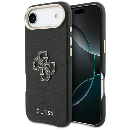 GUESS iPhone 17 Air GUHCP17M5PS4RGGK (PU FW Resin Logo) tok, fekete