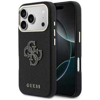   GUESS iPhone 17 Pro Max GUHCP17X5PS4RGGK (PU FW Resin Logo) tok, fekete