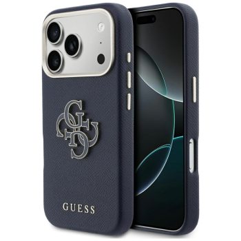  GUESS iPhone 17 Pro Max GUHCP17X5PS4RGGB (PU FW Resin Logo) tok, kék