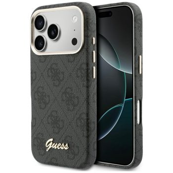   GUESS iPhone 17 Pro Max MagSafe GUHMP17X5P4FWMSK (PU FW 4G Script) tok, fekete