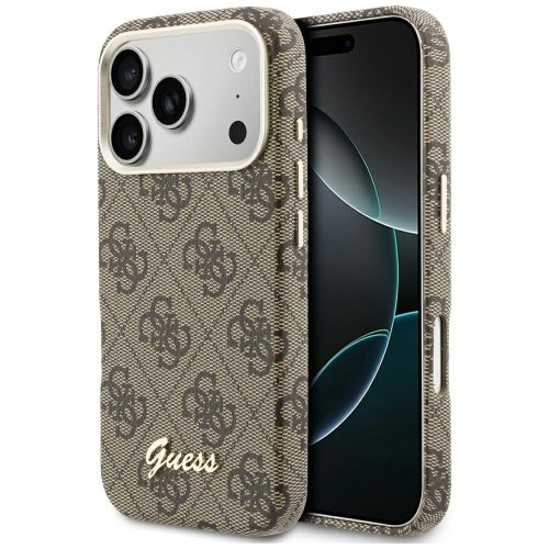 GUESS iPhone 17 Pro MagSafe GUHMP17L5P4FWMSW (PU FW 4G Script) tok, barna
