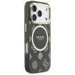 Guess IML Peony Dot MagSafe iPhone 17 Pro tok, fekete