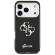 Guess IML 4G Script Metal case iPhone 17 Pro tok, fekete