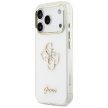 Guess IML 4G Script Metal Case iPhone 17 Pro tok, fehér