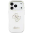 Guess IML 4G Script Metal Case iPhone 17 Pro Max tok, fehér