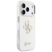 Guess IML 4G Script Metal Case iPhone 17 Pro Max tok, fehér
