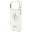 Guess IML 4G Script Metal Case iPhone 17 Pro Max tok, fehér