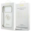 Guess IML 4G Script Metal Case iPhone 17 Pro Max tok, fehér