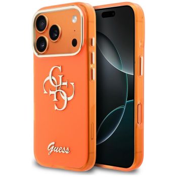 Guess IML 4G Script Metal iPhone 17 Pro tok, narancs