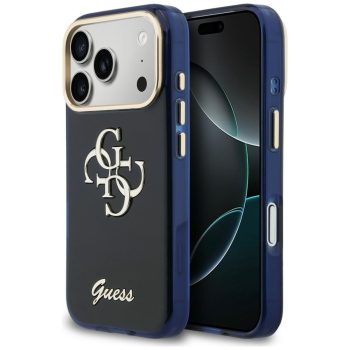 Guess IML 4G Script Metal iPhone 17 Pro tok, kék