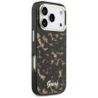 Guess IML Script Metal MagSafe Case iPhone 17 Pro tok, fekete-barna