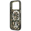 Guess IML Script Metal MagSafe Case iPhone 17 Pro tok, fekete-barna
