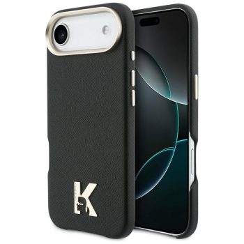   KARL LAGERFELD iPhone 17 Air MagSafe KLHMP17M5PGFKHGK (PU FW W/ KHead Logo) tok, fekete