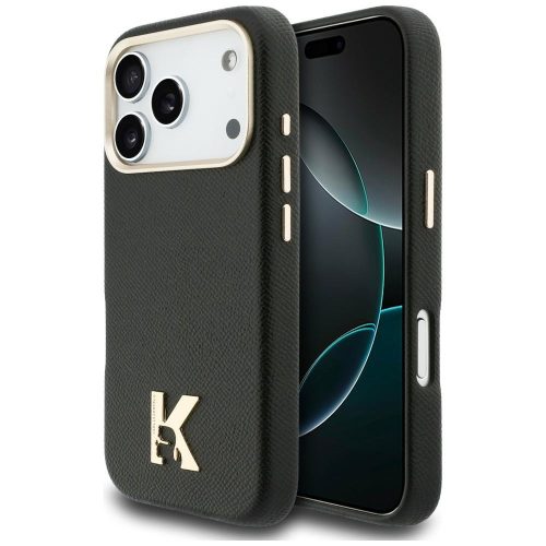 Karl Lagerfeld Karl Head Logo MagSafe iPhone 17 Pro tok, fekete