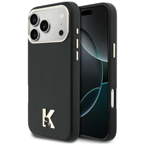 KARL LAGERFELD iPhone 17 Pro Max MagSafe KLHMP17X5PGFKHGK (PU FW W/ KHead Logo) tok, fekete