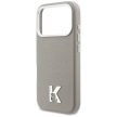 KARL LAGERFELD iPhone 17 Pro MagSafe KLHMP17L5PGFKHGG (PU FW W/ KHead Logo) tok, szürke