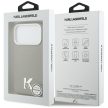 KARL LAGERFELD iPhone 17 Pro MagSafe KLHMP17L5PGFKHGG (PU FW W/ KHead Logo) tok, szürke