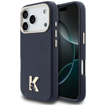   KARL LAGERFELD iPhone 17 Pro MagSafe KLHMP17L5PGFKHGB (PU FW W/ KHead Logo) tok, kék