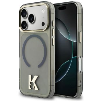   Karl Lagerfeld IML K Head Logo MagSafe iPhone 17 Pro tok, fekete