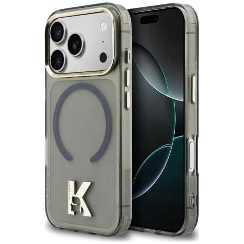 Karl Lagerfeld IML K Head Logo MagSafe iPhone 17 Pro Max tok, fekete