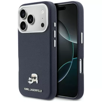   Karl Lagerfeld case IPHONE 17 Pro Max MagSafe KLHMP17X6PFKCLB (PU FW W/K&C Head Pin), tok, kék