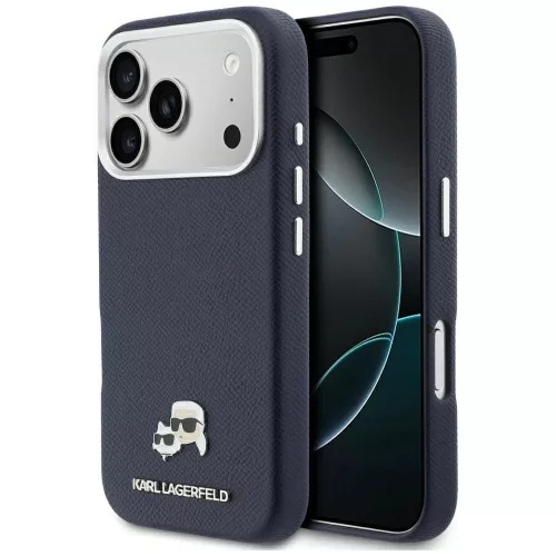 Karl Lagerfeld case IPHONE 17 Pro Max MagSafe KLHMP17X6PFKCLB (PU FW W/K&C Head Pin), tok, kék