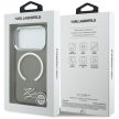 Karl Lagerfeld IML KL Script Logo MagSafe iPhone 17 Pro Max tok, fekete