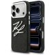 Karl Lagerfeld IML Glitter KL Diamond Logo iPhone 17 Pro tok, fekete