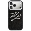 Karl Lagerfeld IML Glitter KL Diamond Logo iPhone 17 Pro tok, fekete